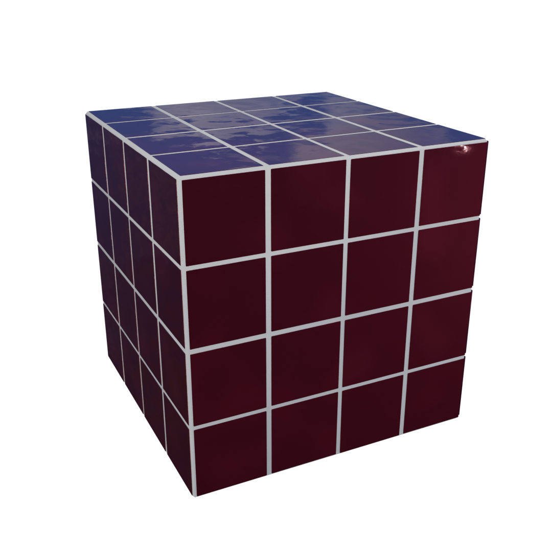 Cube Azulejo Beringela 40 cm