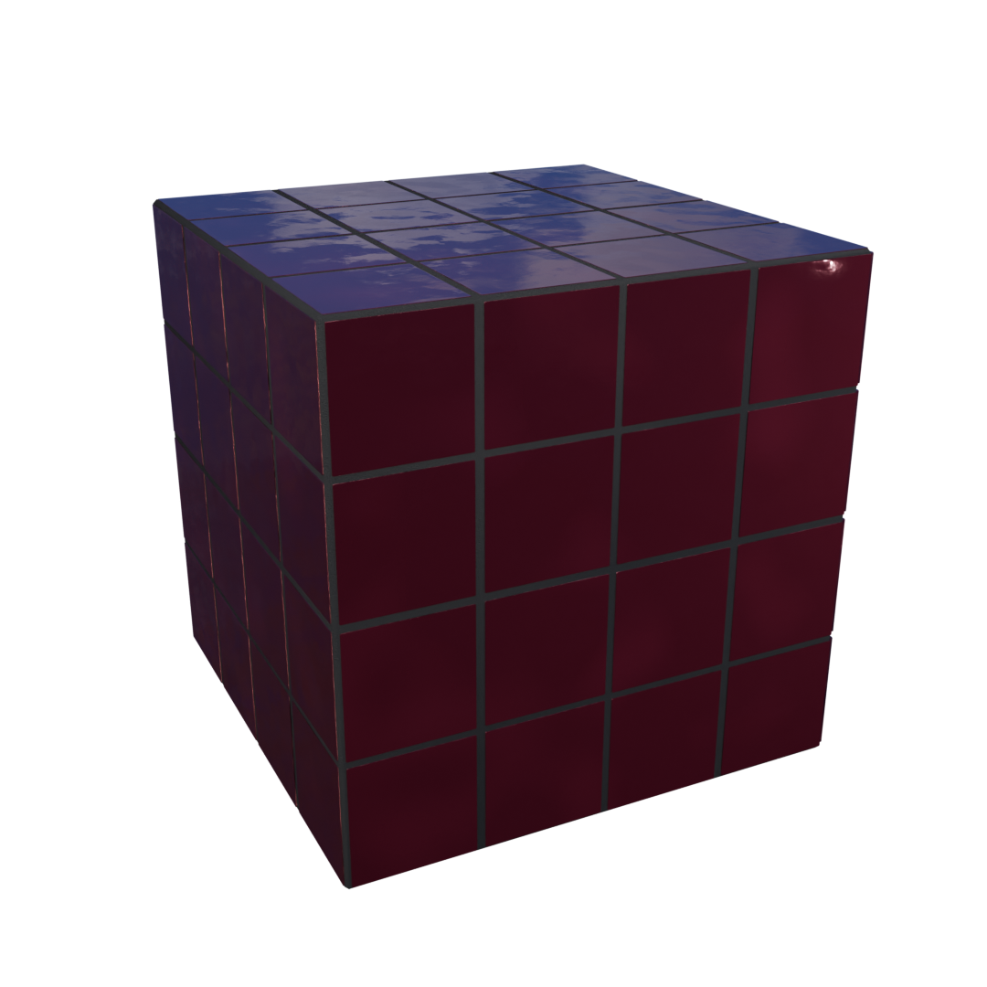Cube Azulejo Beringela 40 cm