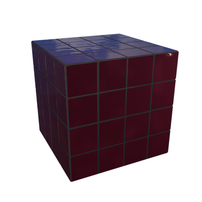 Cube Azulejo Beringela 40 cm