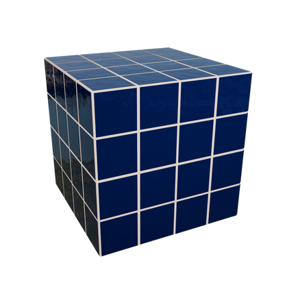 Cube Azulejo Marinho 40 cm