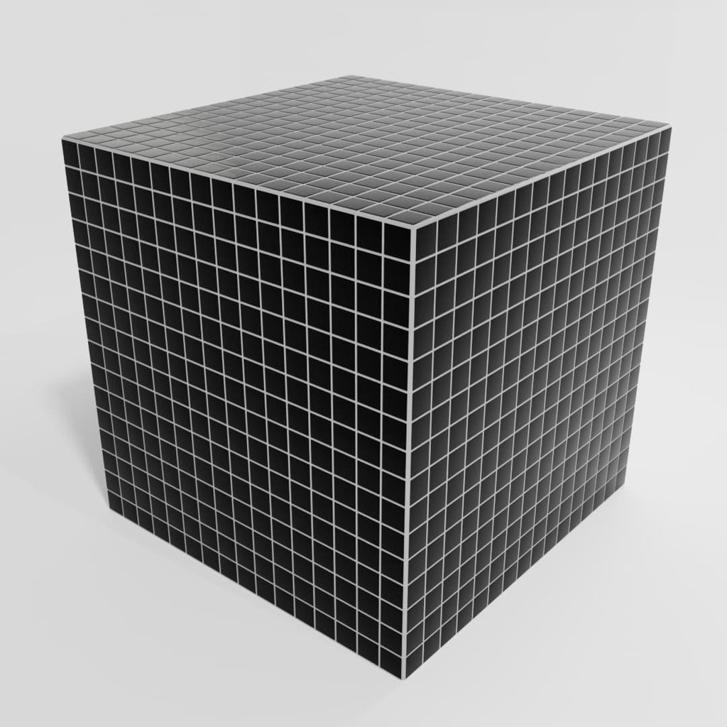 Mosaic Cube "Midnight Coal"