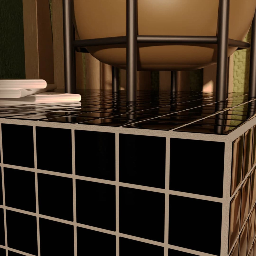 Mosaic Cube "Midnight Coal"