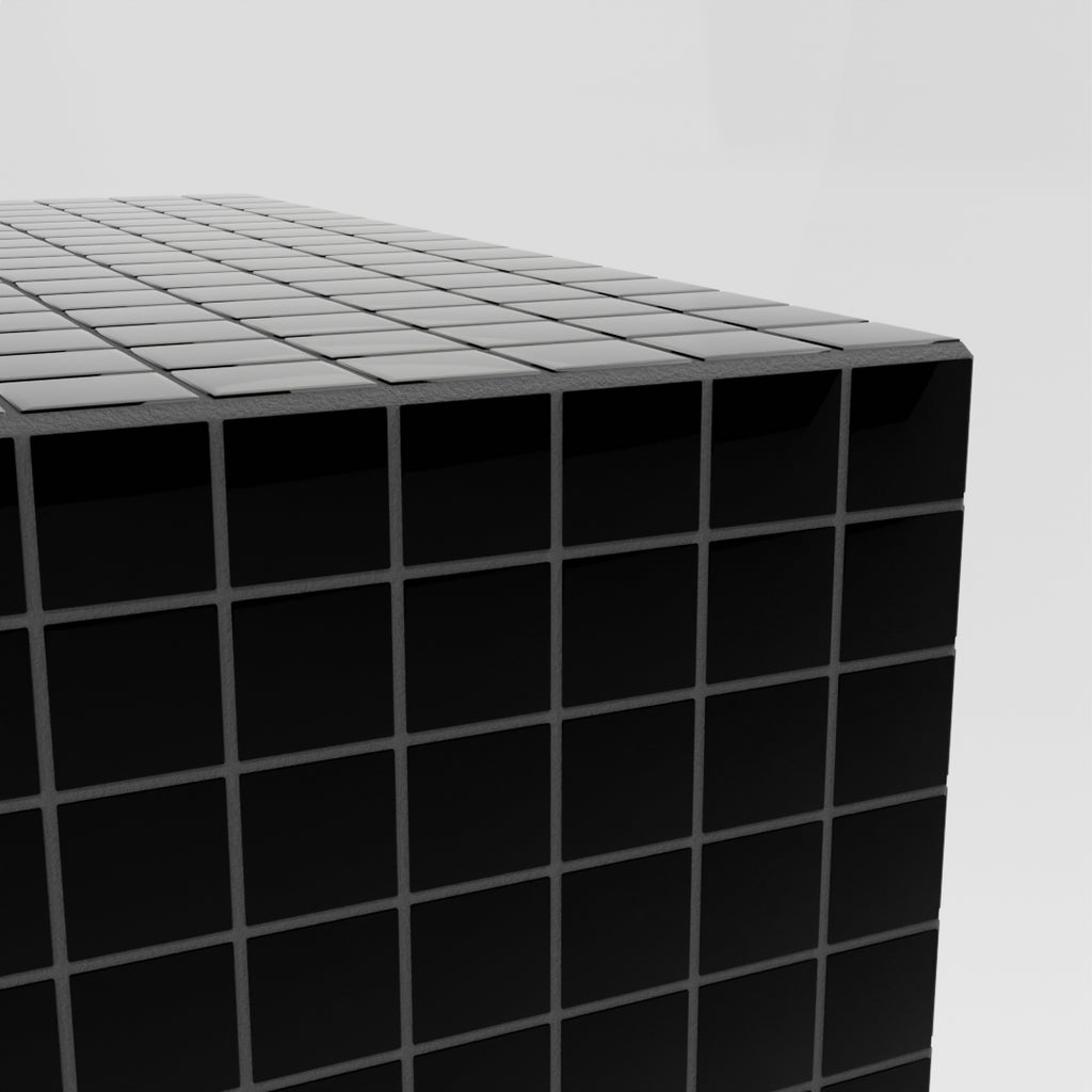 Mosaic Cube "Midnight Coal"