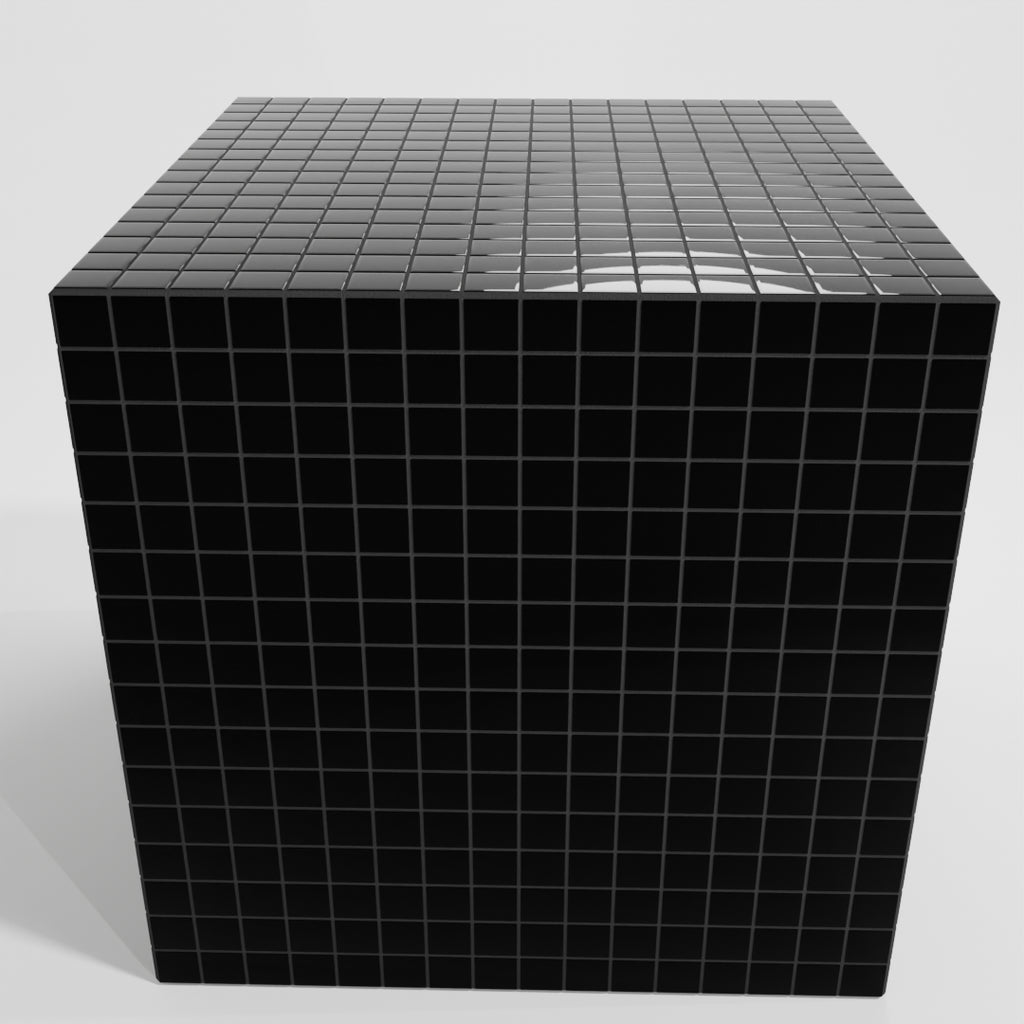 Mosaic Cube "Midnight Coal"