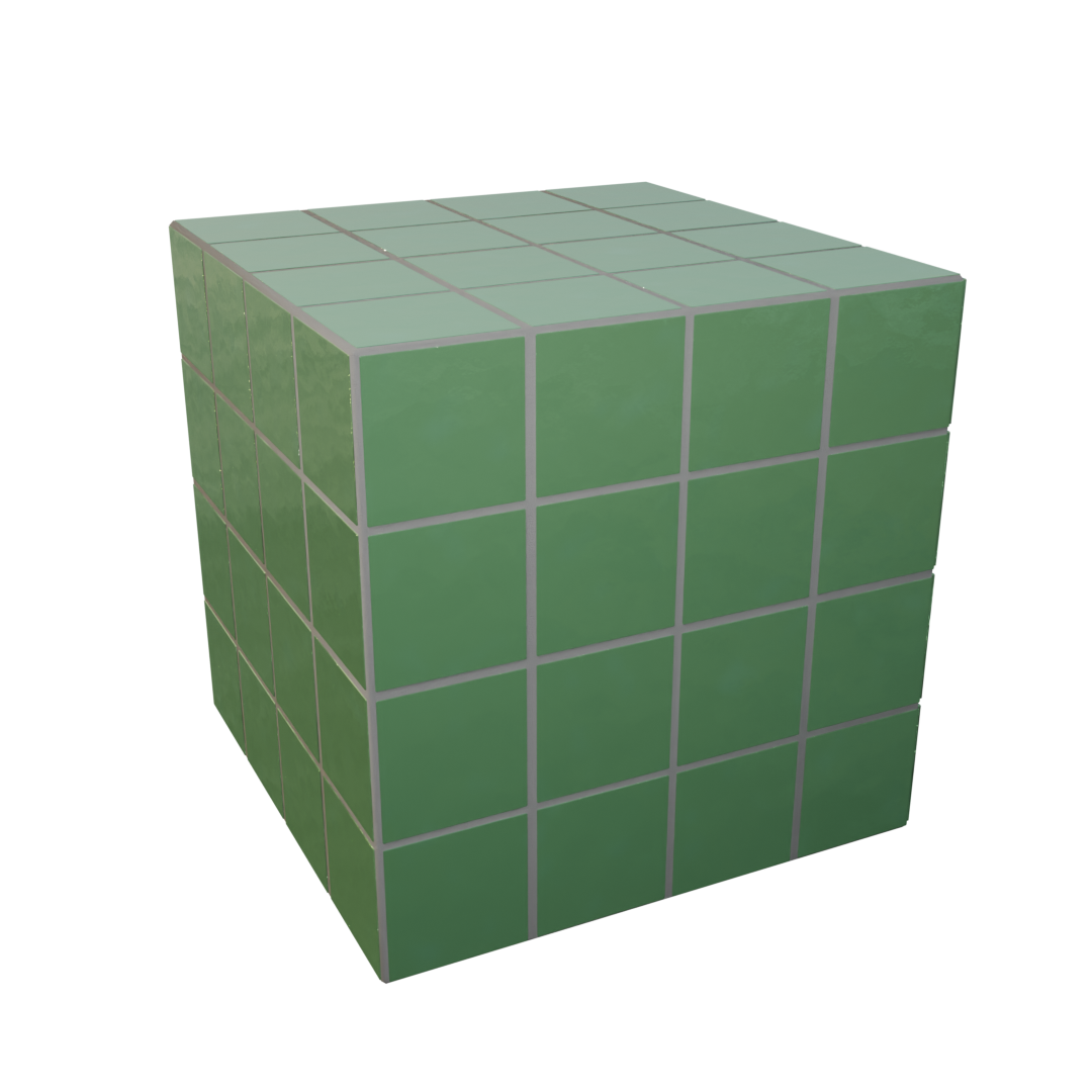 Cube Azulejo Mint 40 cm