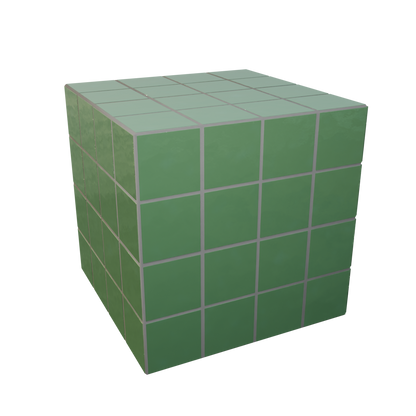 Cube Azulejo Mint 40 cm