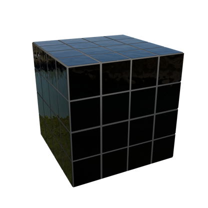 Cube Azulejo Nero 40 cm