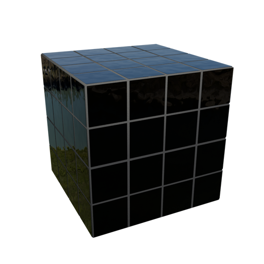 Cube Azulejo Nero 40 cm