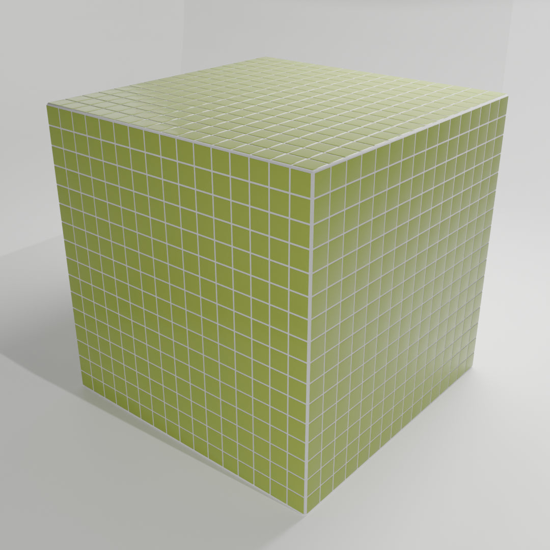 Mosaic Cube "Olive Sheen"