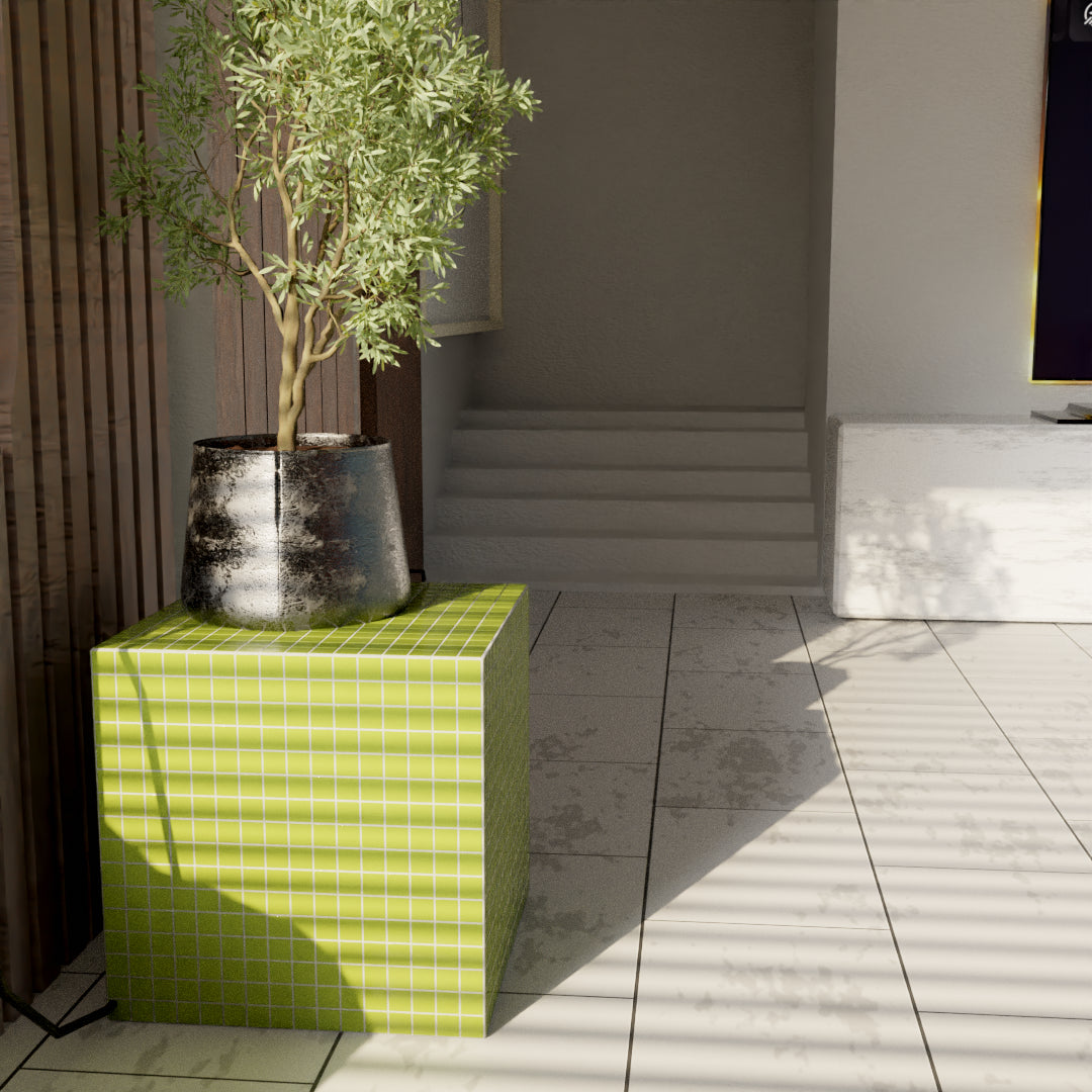 Mosaic Cube "Olive Sheen"