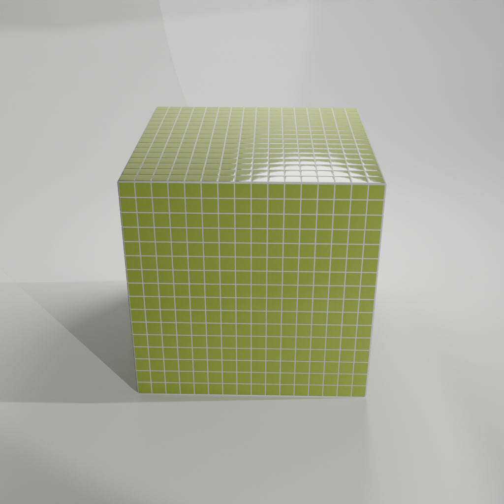 Mosaic Cube "Olive Sheen"