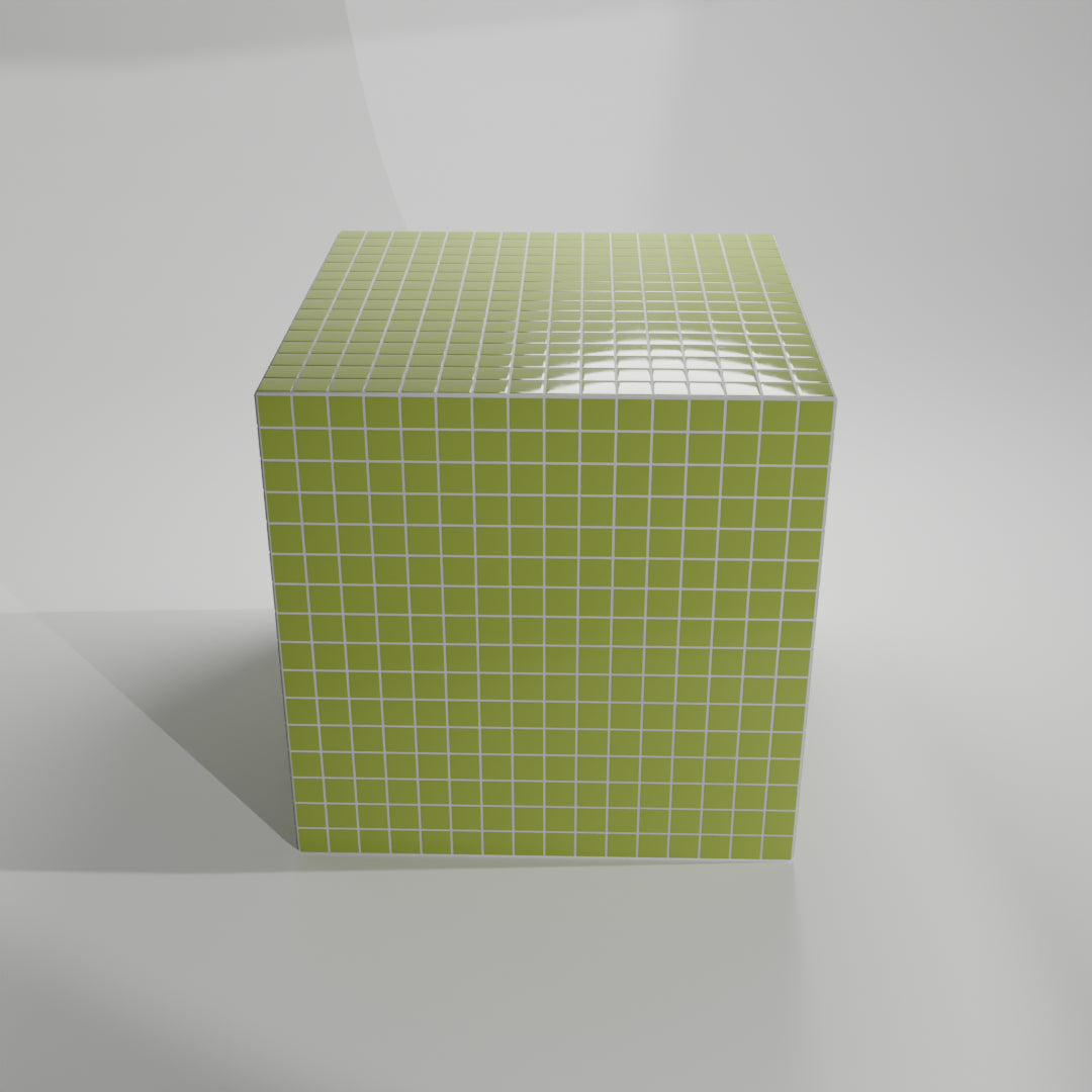 Mosaic Cube "Olive Sheen"