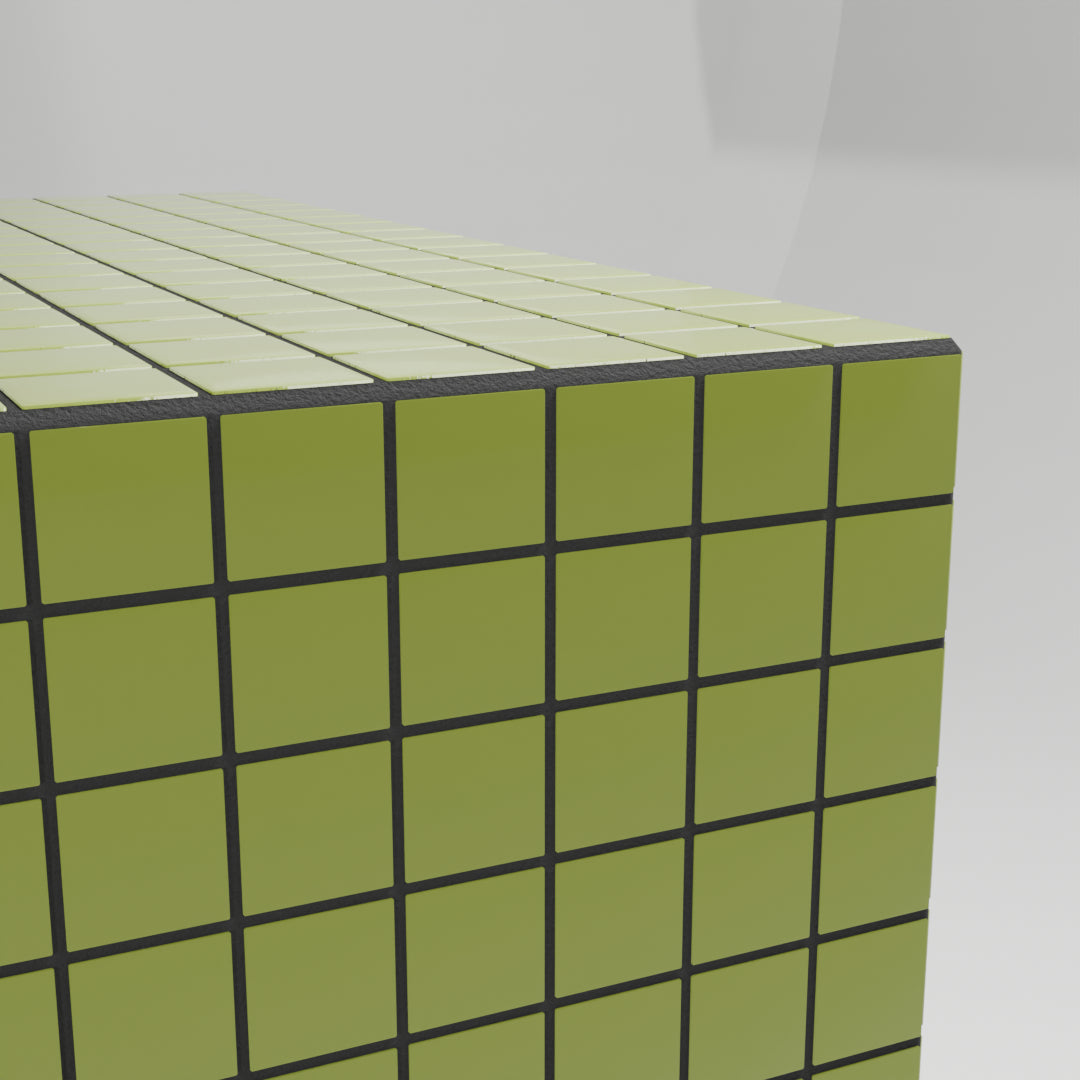Mosaic Cube "Olive Sheen"