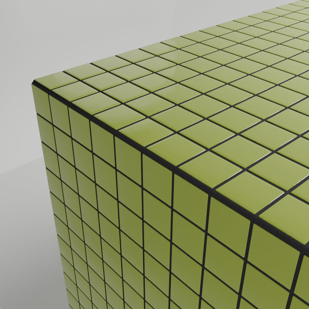 Mosaic Cube "Olive Sheen"