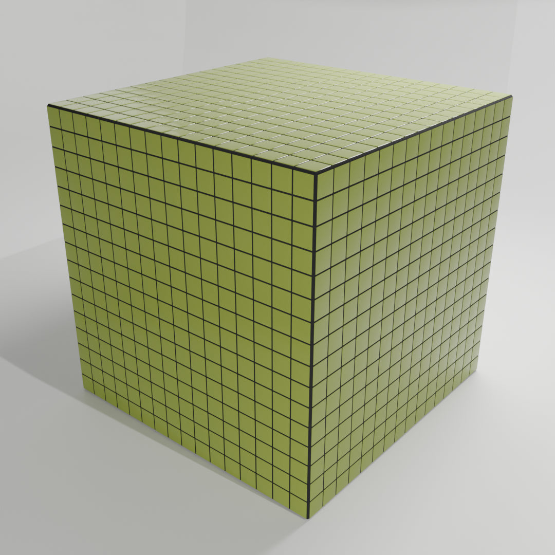 Mosaic Cube "Olive Sheen"