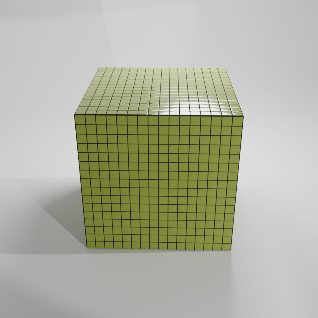 Mosaic Cube "Olive Sheen"