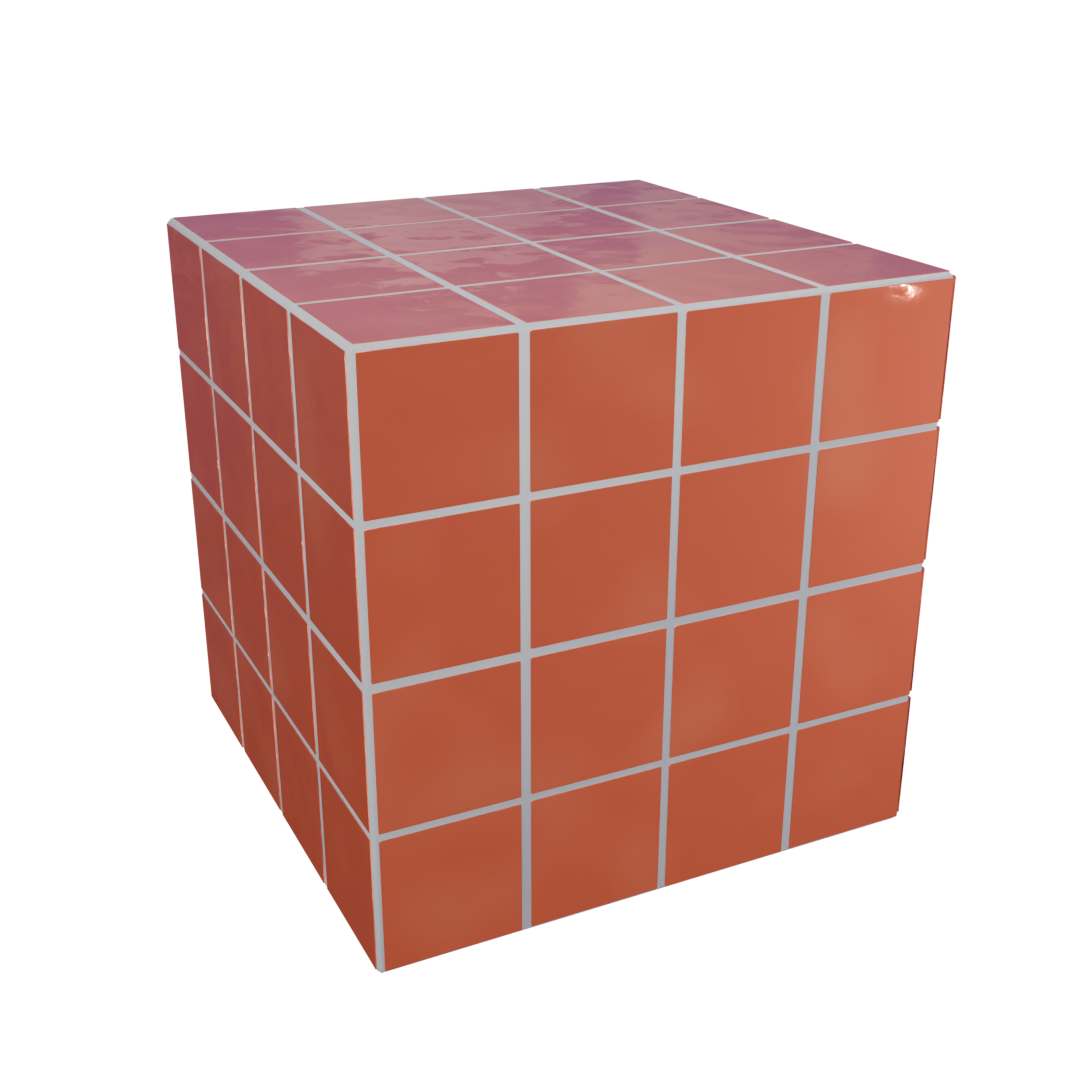 Cube Azulejo Papaia 40 cm