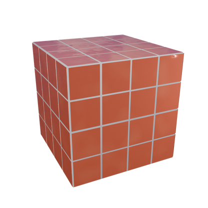 Cube Azulejo Papaia 40 cm