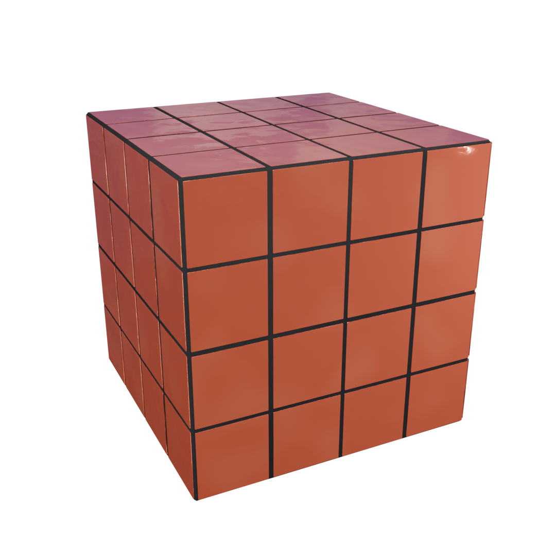 Cube Azulejo Papaia 40 cm