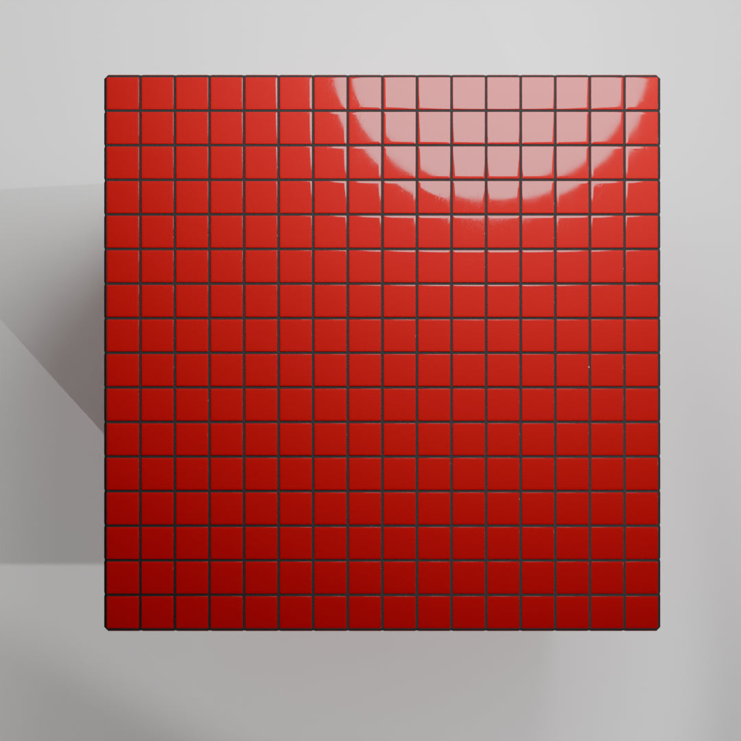 Mosaic Cube "Ruby Flame"