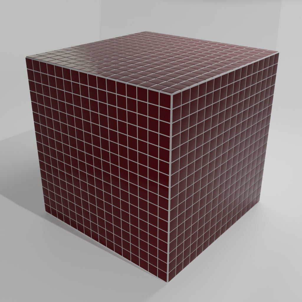 Mosaic Cube "Velvet Merlot"
