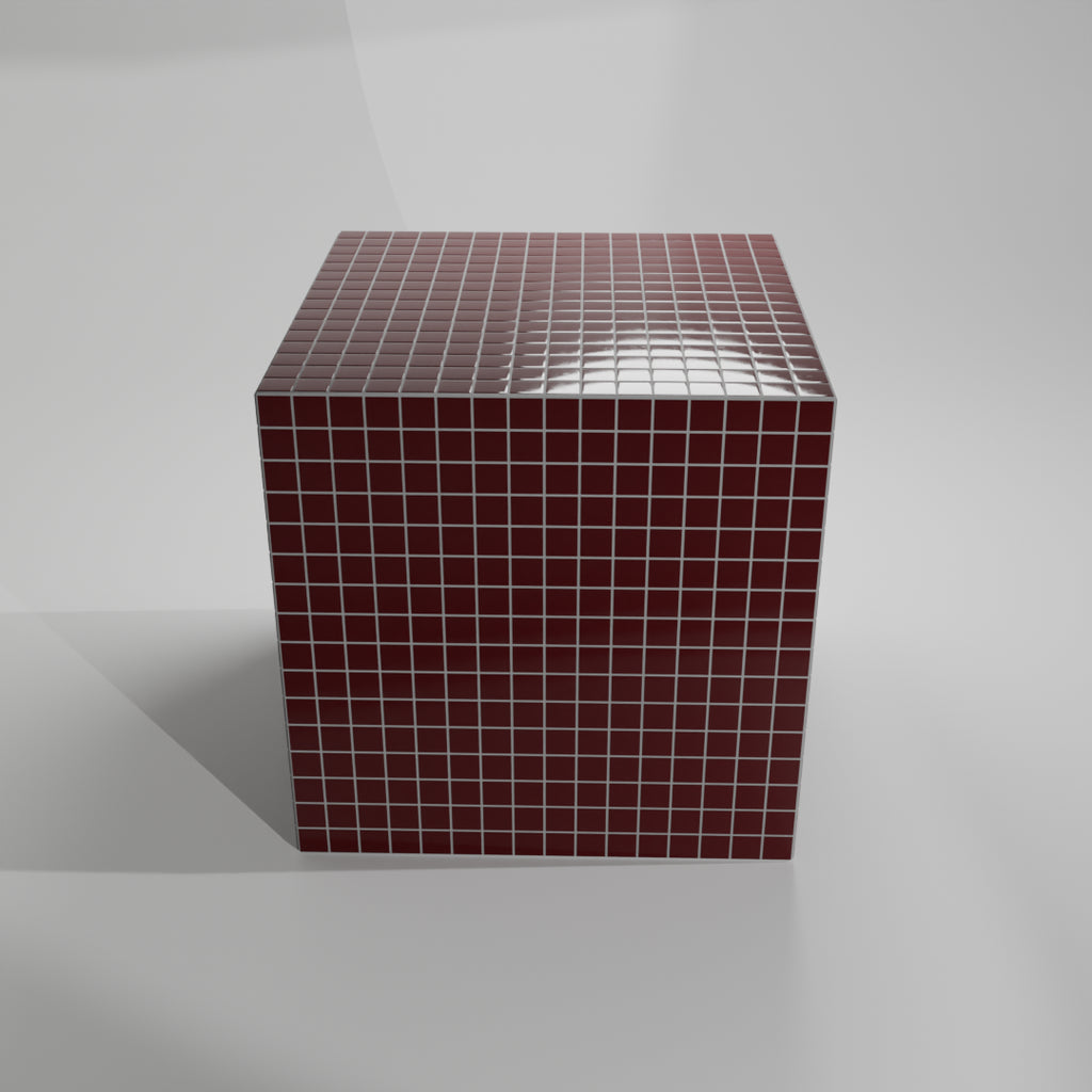 Mosaic Cube "Velvet Merlot"