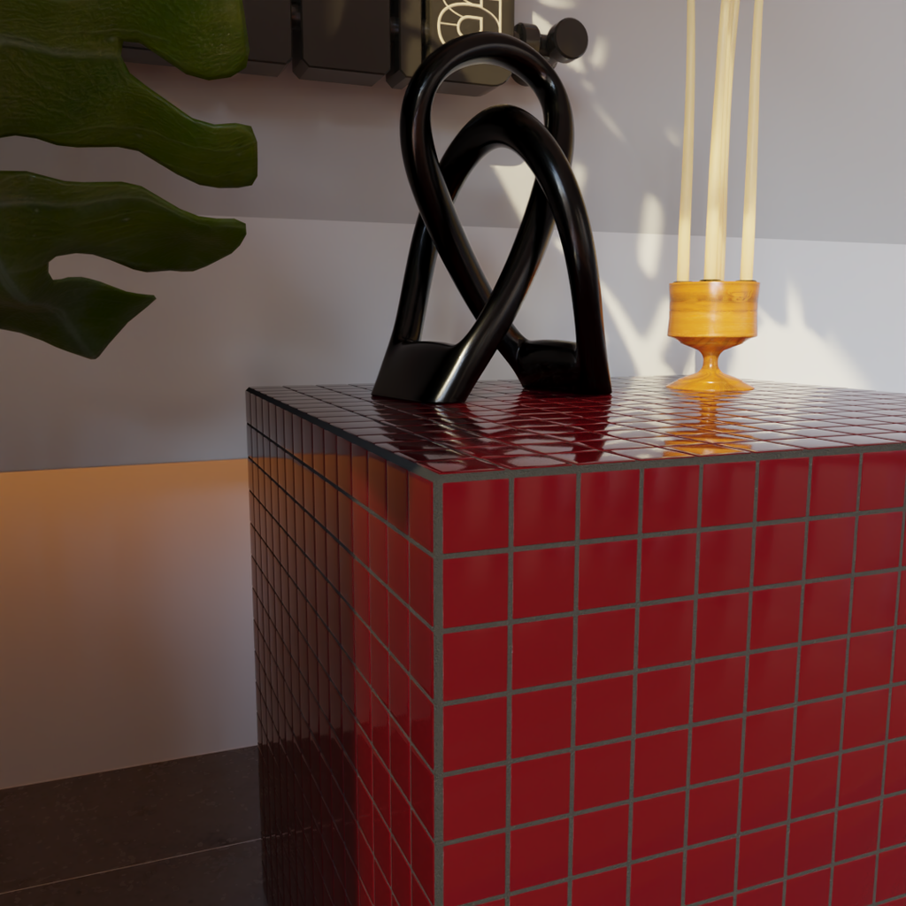 Mosaic Cube "Velvet Merlot"