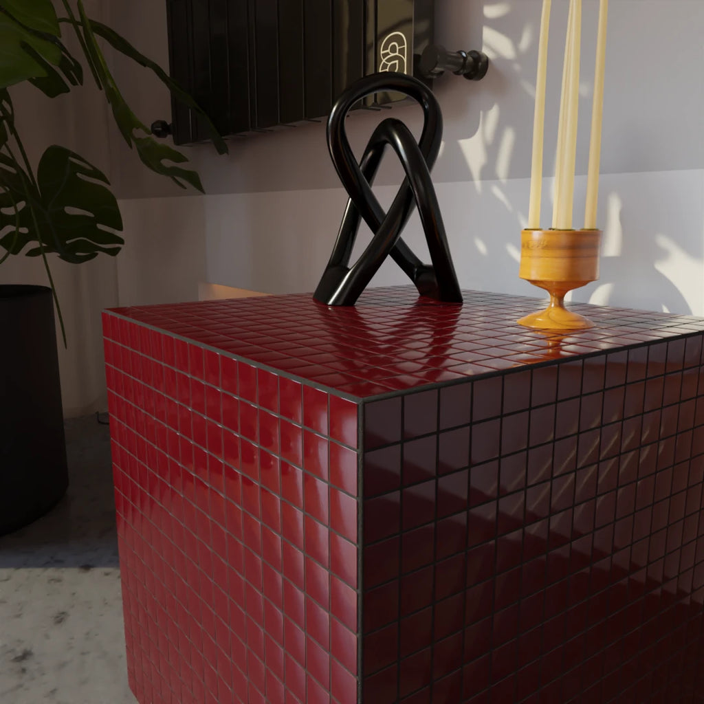 Mosaic Cube "Velvet Merlot"
