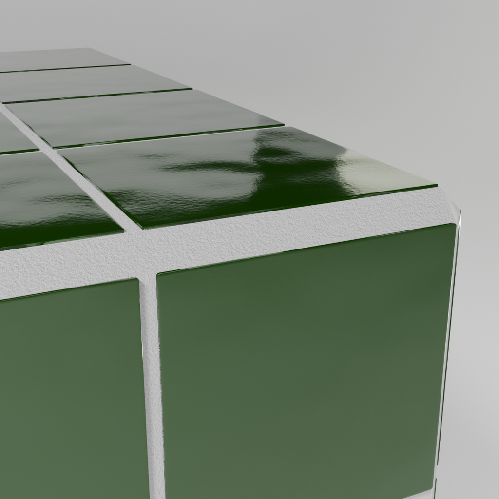 Cube Azulejo "Verde Garaffa"