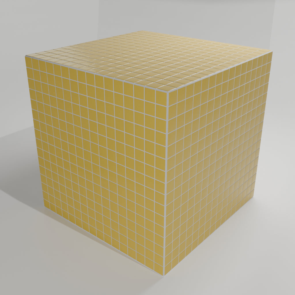 Mosaic Cube "Warm Saffron"
