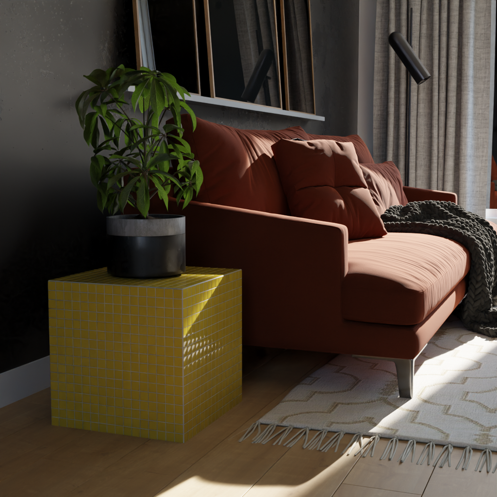 Mosaic Cube "Warm Saffron"