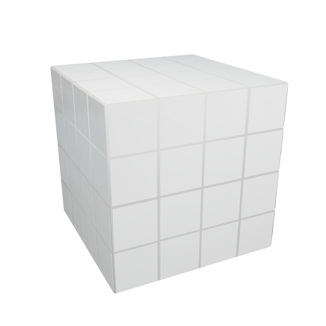 Cube Azulejo Blanco 40 cm
