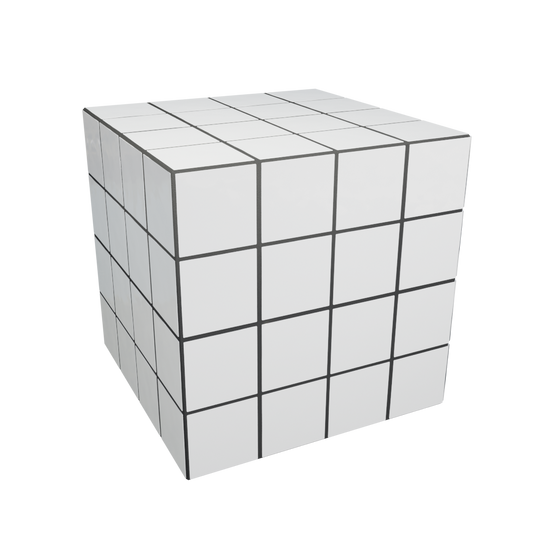Cube Azulejo Blanco 40 cm