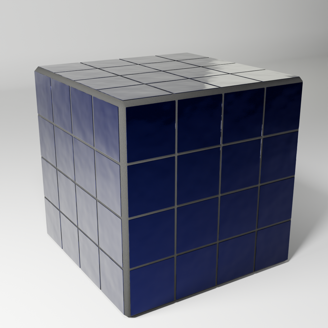 Cube Azulejo "Marinho"