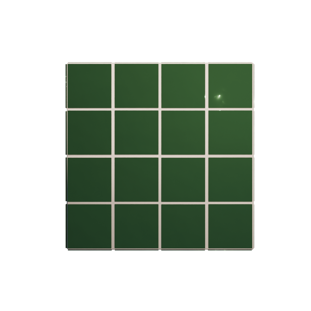 Cube Azulejo "Verde" 40 cm